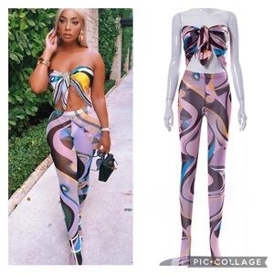 60’s MULTI-PRINT LEGGING SET